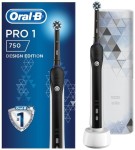 Oral-B Electric Toothbrush Pro1 750 Rechargeable, For adults, Number of brush heads included 1, Number of teeth brushing modes 1, Black/White