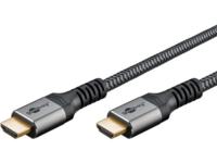 High Speed HDMI™ Cable with Ethernet, 2 m, Sharkskin Grey, 2 m - HDMI™ connector male (type A) > HDMI™ connector ma