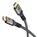 High Speed HDMI™ Cable with Ethernet, 5 m, Sharkskin Grey, 5 m - HDMI™ connector male (type A) > HDMI™ connector ma