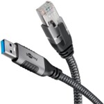 USB-A to RJ45 Ethernet Cable, 3 m