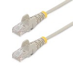 StarTech.com 1m Slim LSZH CAT6 Ethernet Cable, 10 Gigabit Snagless RJ45 100W PoE Patch Cord, CAT 6 10GbE UTP Network Cable w/Strain Relief, Grey, Fluke Tested/ETL, Low Smoke Zero Halogen - Category 6 - 28AWG (N6PAT100CMGRS) CAT 6 1m Patchkabel Grey