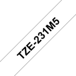 Brother TZe 231 Lamineret bånd (1,2 cm x 8 m) 1kassette(r)