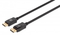 Manhattan 20 pin DisplayPort han haspet -> 20 pin DisplayPort han haspet 2 m Sort