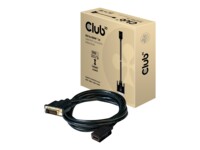 Club 3D CAC-1211 Videoadapterkabel 2m Sort