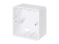 Surface Mount Pattress Box for Wall Plates, For Faceplate Models 771900 and 771917 from Intellinet Network Solutions, 80 x 80 x 45 mm, Signal White RAL9003