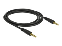 Delock Audiokabel 2m Sort