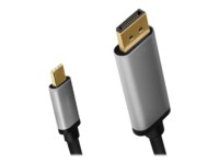 LogiLink USB / DisplayPort-kabel 1.8m Sort