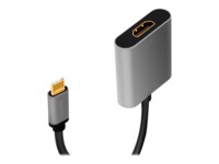 LogiLink Videoadapter 15cm Sort Grå