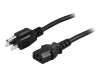 DELTACO DEL-109US Strømkabel 2m Sort