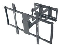 Manhattan TV & Monitor Mount, Wall, Full Motion, 1 screen, Screen Sizes: 60-100', Black, VESA 200x200 to 900x600mm, Max 80kg, LFD, Tilt & Swivel with 3 Pivots, Lifetime Warranty