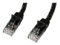 StarTech.com 3m CAT6 Cable - Black Snagless CAT 6 Wire - 100W RJ45 UTP 650MHz Category 6 Network Patch Cord UL/TIA (N6PATC3MBK) CAT 6 Ikke afskærmet parsnoet (UTP) 3m Patchkabel Sort