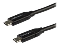 StarTech.com USB C To USB C Cable - 10 ft / 3m - USB-IF Certified - 5A PD - USB 2.0 - USB Type C Charging Cable - USB C Fast Charge Cable (USB2C5C3M) USB Type-C kabel 3m Sort