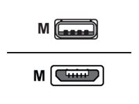 Baseus Cafule USB-kabel 1m Sort Rød