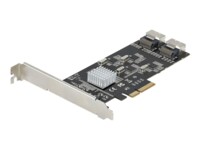 StarTech.com SATA PCIe Card - PCI Express 6Gbps SATA Expansion Adapter Card 4 Host Controllers - SATA PCIe Controller Card - PCI-e x4 Gen 2 to SATA III - SATA HDD/SSD Lagringskontrol