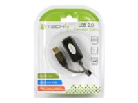 TECHly USB forlængerkabel 10m Sort