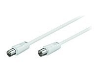 Goobay Antenne Kabel dobbeltskærmet Hvid 2,5m