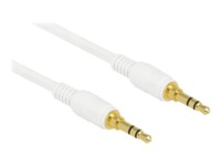 Delock Audiokabel 2m Hvid