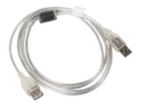 Lanberg USB forlængerkabel 1.8m Transparent