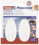 tesa Powerstrips Haken Large Oval weiss