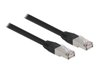 DeLOCK CAT 6a S/FTP 15m Patchkabel Sort
