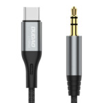 DUDAO audio cable USB-C - mini jack 3.5mm 1m gray L11PROT - Kabel - Audio/Multimedia USB-C to 1m Grå
