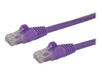 StarTech.com 5m CAT6 Ethernet Cable, 10 Gigabit Snagless RJ45 650MHz 100W PoE Patch Cord, CAT 6 10GbE UTP Network Cable w/Strain Relief, Purple, Fluke Tested/Wiring is UL Certified/TIA - Category 6 - 24AWG (N6PATC5MPL) CAT 6 5m Patchkabel Purple