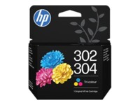 HP 302/304 Tri-color Original Cyan, Magenta, Gul