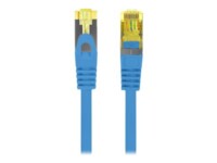 Lanberg CAT 6a Kabel med afskærmning med folie og kobberfletning (SFTP 2m Patchkabel Blue (RAL 5012)