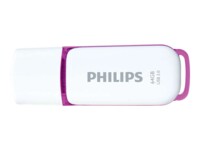 Philips FM64FD75B Snow edition 3.0 64GB USB 3.0 USB stick Lilla Hvid