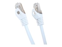 Cablexpert CAT 6a Kabel med afskærmning med folie og kobberfletning (SFTP 50cm Patchkabel Hvid