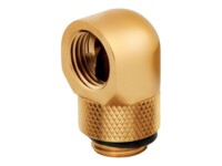 CORSAIR Hydro X Series 90° Rotary Adapter Kølevæske system tilpasning 2-pack Guld