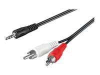 goobay Audiokabel 3m Sort