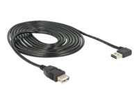 Delock EASY-USB USB forlængerkabel 3m Sort