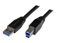 StarTech.com 1m SuperSpeed USB 3.0 Cable A to B M/M USB-kabel 1m Sort