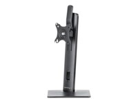 StarTech.com Free Standing Single Monitor Mount, Height Adjustable Monitor Stand, For VESA Mount Displays up to 32' (15lb/7kg), Ergonomic Monitor Stand for Desk, Tilt/Swivel/Rotate, Black - Universal Monitor Stand Stativ Monitor Op til 32'