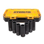 Dewalt Zestaw glebokich nasadek udarowych 1/2' 7szt