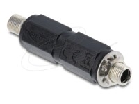 Delock Strøm DC jackstik 5,5 mm (ID: 2,5 mm) (female) - Strøm DC jackstik 5,5 mm (ID: 2,1 mm) (female) Sort Strømforsyningsadapter