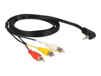 Delock Video/audiokabel 1.5m Sort