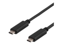 DELTACO USBC-1054 USB Type-C kabel 1m Sort