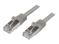 StarTech.com 5m CAT6 Ethernet Cable, 10 Gigabit Shielded Snagless RJ45 100W PoE Patch Cord, CAT 6 10GbE SFTP Network Cable w/Strain Relief, Grey, Fluke Tested/Wiring is UL Certified/TIA - Category 6 - 26AWG (N6SPAT5MGR) CAT 6 Kabel med afskærmning med fol