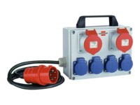 brennenstuhl BKV 2/4 T IP44 Strømfordelingsenhed 6-stik Grå 2m