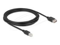 Delock USB-kabel 3m Sort