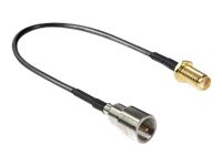 DeLOCK 20cm Antennekabel Sort