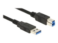 Delock USB-kabel 3m Sort