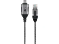 USB-C™ 3.1 to RJ45 Ethernet Cable, Slim, 1 m, 1 m, black