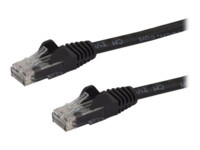 StarTech.com 2m CAT6 Cable - Black Snagless CAT 6 Wire - 100W RJ45 UTP 650MHz Category 6 Network Patch Cord UL/TIA (N6PATC2MBK) CAT 6 Ikke afskærmet parsnoet (UTP) 2m Patchkabel Sort