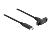 Delock USB Type-C forlængerkabel 1m Sort