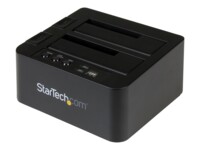 StarTech.com USB 3.1 (10Gbps) Hard Drive Duplicator Dock for 2.5' & 3.5' SATA SSD HDD 4Kn - USB/ USB-C [Thunderbolt 3 Compatible] Cloner (SDOCK2U313R)