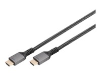 DIGITUS HDMI-kabel med Ethernet 3m Sort