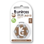 Uniross Batteri -Høreapparat batteri A312